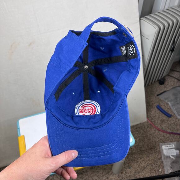 '47 Brand Chicago Cubs Baseball Hat in Royal Blue Adult One Size - Picture 6 of 6